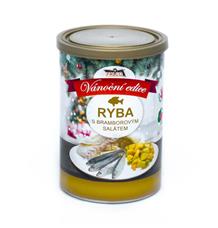 FALCO Ryba s bramborovým salátem Vánoční edice, konzerva