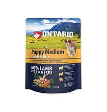ONTARIO Puppy Medium Lamb & Rice 0,75 kg ONTARIO Puppy Medium Lamb & Rice 0,75 kg