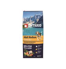 ONTARIO Adult Medium Fish & Rice 2,25 kg ONTARIO Adult Medium Fish & Rice 2,25 kg