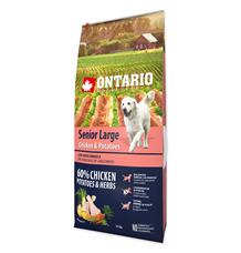 ONTARIO Senior Large Chicken & Potatoes & Herbs 12 kg + 2,25kg ZDARMA ONTARIO Senior Large Chicken & Potatoes & Herbs 12 kg + 2,25kg ZDARMA