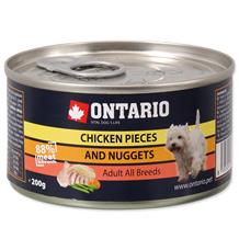 Konzerva ONTARIO Dog Chicken Pieces + Chicken Nugget 6x200g Konzerva ONTARIO Dog Chicken Pieces + Chicken Nugget 6x200g