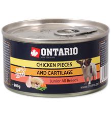 Konzerva ONTARIO Junior Chicken Pieces + Cartilage 6x200g