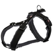 Premium trekingový postroj - černá/grafit L:hruď:70-85cm/25mm