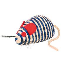 Myš se štěrchacími kuličkami uvnitř, sisal 10 cm