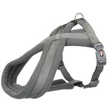 Nylonový postroj PREMIUM podšitý - grafit M:hruď:45-80cm/25mm Nylonový postroj PREMIUM podšitý - grafit M:hruď:45-80cm/25mm