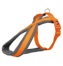 Nylonový postroj PREMIUM podšitý - papaya S:hruď:35-50cm/20mm Nylonový postroj PREMIUM podšitý - papaya S:hruď:35-50cm/20mm