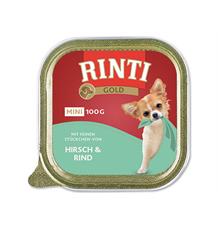Vanička RINTI Gold mini jelen + hovězí 100 g Vanička RINTI Gold mini jelen + hovězí 100 g