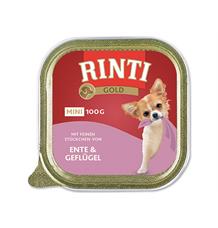 Vanička RINTI Gold mini kachna + drůbež 100 g Vanička RINTI Gold mini kachna + drůbež 100 g