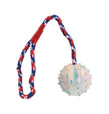 Vrhací míč z přírodní tvrdé gumy 6/30 cm, na laně, HipHop 6 cn/30 cm
