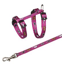 Nylonový postroj pro koťata - motiv 21-34cm/8mm TRIXIE