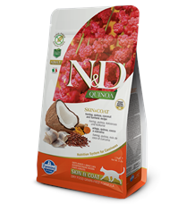 N&D GF Quinoa CAT Skin&Coat Herring & Coconut