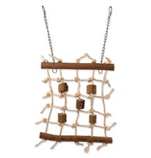 Hračka EPIC PET závěsná dřevěná - šplhací lanová stěna 23cm 1 ks Hračka EPIC PET závěsná dřevěná - šplhací lanová stěna 23cm 1 ks