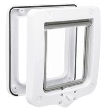 Průchozí dvířka pro kočku, 4-cestná, 20x22cm bílá Průchozí dvířka pro kočku, 4-cestná, 20x22cm bílá