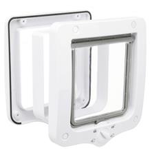 Průchozí dvířka pro kočku, s tunelem, 4-cestná, 20x22cm šedá Průchozí dvířka pro kočku, s tunelem, 4-cestná, 20x22cm šedá