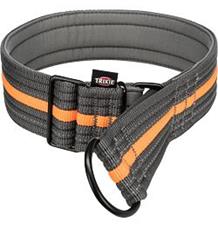 Polostahovací obojek FUSION, M-L: 38-48 cm/ 45 mm grafit/oceán