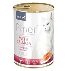 PIPER CAT konzerva pro kočky, s lososem