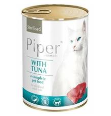 PIPER CAT konzerva pro sterilizované kočky, s tuňákem