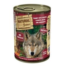 Natural Greatness králík, zvěřina, mrkev, olivy, amarant konzerva pro psy  400g