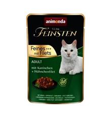 Vom Feinsten Adult FEINES m.Fillets - králík + kuřecí filet, kapsička pro kočky
