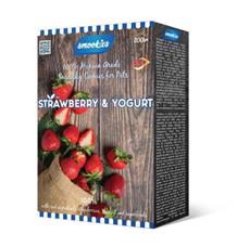 SMOOKIES Premium STRAWBERRY - jahodové sušenky 100% human grade, 