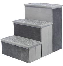 Schůdky s úložným prostorem, 34 x 45 x50 cm, šedá 34 x 45 x50 cm, šedá Schůdky s úložným prostorem, 34 x 45 x50 cm, šedá 34 x 45 x50 cm, šedá