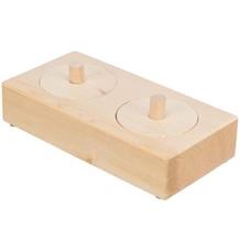 Snack Box - interaktivní hra pro králíčky, 14 x 3 x 7 cm, dřevo 1 ks