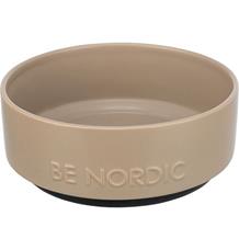 BE NORDIC keramická miska, 1.2l / 18 cm, šedohnědá