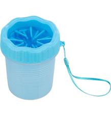 PAW CLEANER - kalíšek k čištění tlapek, silikon/plast, modrá