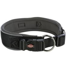 PREMIUM obojek extra široký, černá/grafit L-XL: 53-62 cm/50 mm