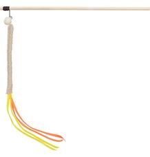 Hrací prut s třásní, plast/plyš 40 cm