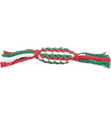 Xmas CANDY - vánoční uzlovaný bombon , 24 cm, bavlněné lano 1 ks