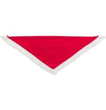 Xmas NECKERCHIEF - vánoční sametový šátek, červená 55 cm