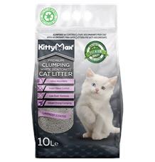 KITTYMAX hrudkující, bezprašný bílý bentonit LAVENDER 10l