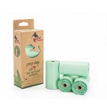 PetBuddy recyklované sáčky na psí exkrementy, 4 role / á 15 sáčků, zelená s potiskem PetBuddy recyklované sáčky na psí exkrementy, 4 role / á 15 sáčků, zelená s potiskem