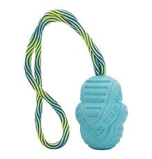 Vrhací tréninkový Aport s vlákny z rýžových slupek, na laně 8/30 cm HipHop 1 ks Vrhací tréninkový Aport s vlákny z rýžových slupek, na laně 8/30 cm HipHop 1 ks