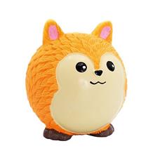 Míček v designu Totoro liška, se zvukem, latex, oranžová, HipHop
