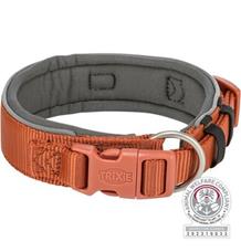 PREMIUM obojek EXTRA široký, rezavá/grafit S-M: 33-42 cm/35 mm