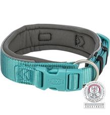 PREMIUM obojek EXTRA široký, aqua/grafit L-XL: 53-62 cm/50 mm