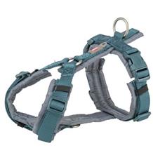 Premium trekingový postroj - petrolejová/grafit M-L: 62-74 cm/25 mm Premium trekingový postroj - petrolejová/grafit M-L: 62-74 cm/25 mm