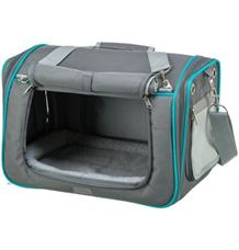Transportní taška VICKY, 40 x 27 x 28 cm, do 5 kg, šedá/tyrkysová 1 ks