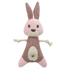 Rabbit - králík, 24 cm, hračka bez zvuku, látka/plyš, růžová 1 ks Rabbit - králík, 24 cm, hračka bez zvuku, látka/plyš, růžová 1 ks