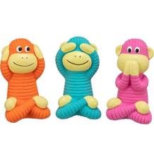 Moudrá opice, hračka se zvukem, 12 cm, plněný latex, 3 varianty 1 ks/ 3 varianty Moudrá opice, hračka se zvukem, 12 cm, plněný latex, 3 varianty 1 ks/ 3 varianty