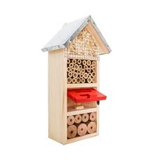 PetBuddy domeček  třípatrový, hotel pro hmyz, 13 x 8.5 x 26 cm, borové dřevo