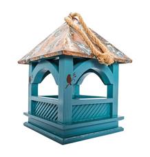 PetBuddy altánek tyrkys, krmítko pro ptáky, 20 x 20 x 30 cm, cedrové dřevo 1 ks PetBuddy altánek tyrkys, krmítko pro ptáky, 20 x 20 x 30 cm, cedrové dřevo 1 ks