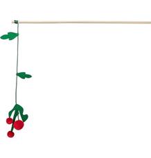 Xmas vánoční prut pro kočky, se jmelím, chrastící, dřevo/polyester 48 cm