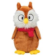 Xmas Owl - vánoční sova, plyšová hračka pro psy 33 cm