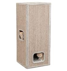 Škrabací věž JUNO, 3 patra, 116 cm, šedá 1 ks Škrabací věž JUNO, 3 patra, 116 cm, šedá 1 ks