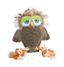 Sova na laně 28 cm, robustní jutová hračka pro psy, HIPHOP DOG 1 ks Sova na laně 28 cm, robustní jutová hračka pro psy, HIPHOP DOG 1 ks