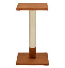 Škrabací sloupek BEANA, 69 cm, králičí plyš, rezavá