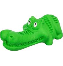DOG ACTIVITY krokodýl na pamlsky, 18 cm, přírodní guma, zelená